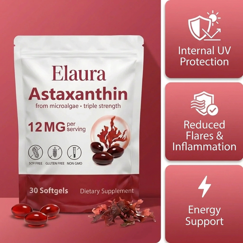 Elaura Astaxanthin Soft Gels